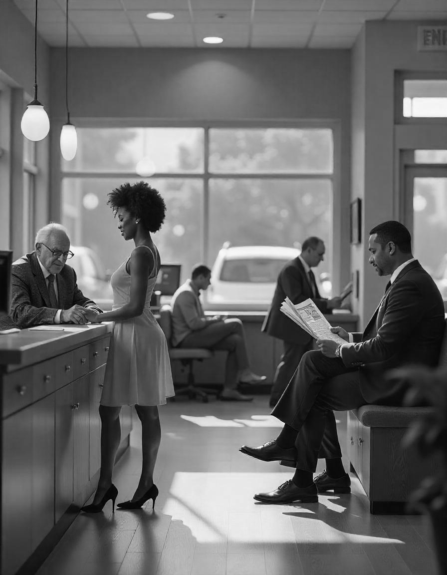 Borne de file d’attente dans une agence bancaire